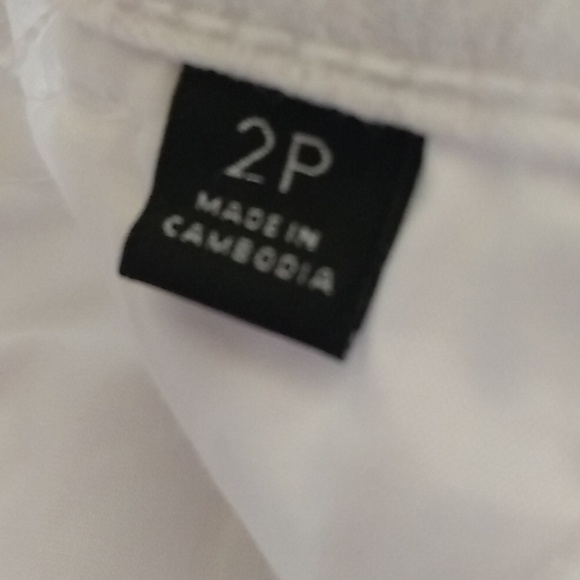 Simply Vera Vera Wang cropped pants • textured jacquard stretch • white • 2P - Picture 8 of 12